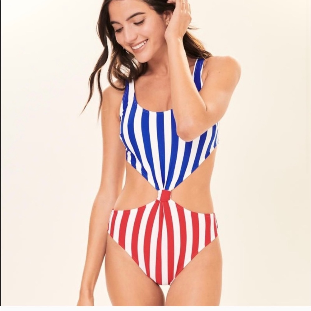 A&F Knot-front One Piece Swimsuit